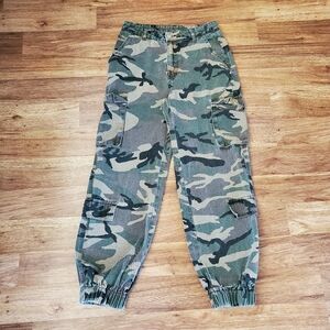 SHEIN Denim Joggers Size Small Camo Cargo